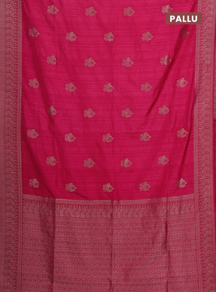 Pink Semi Soft Silk Saree