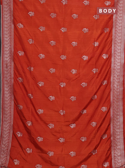 Rust Semi Soft Silk Saree