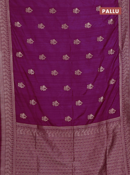 Wine Semi Soft Silk Saree