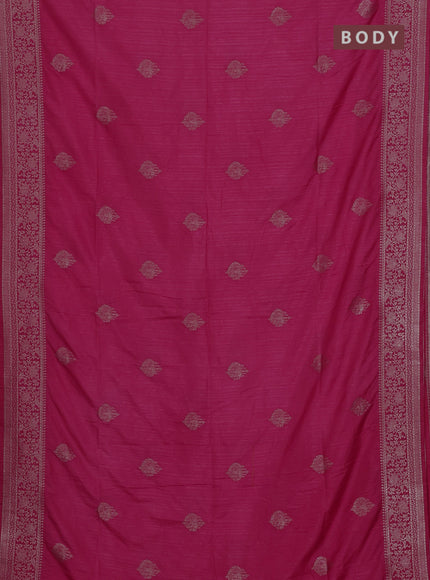 Pink Semi Soft Silk Saree