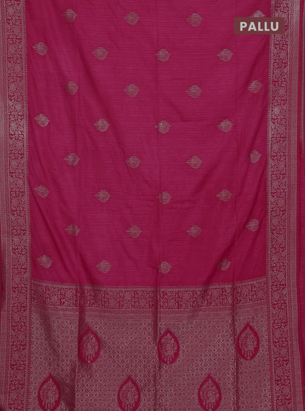 Pink Semi Soft Silk Saree