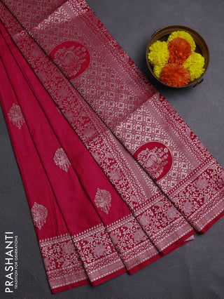 Pink Semi Soft Silk Saree