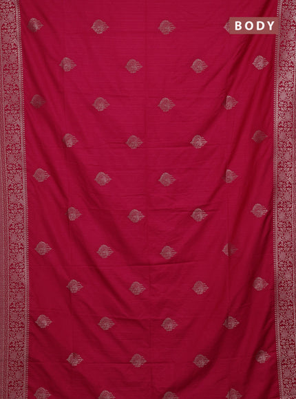 Pink Semi Soft Silk Saree