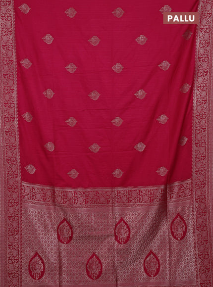 Pink Semi Soft Silk Saree