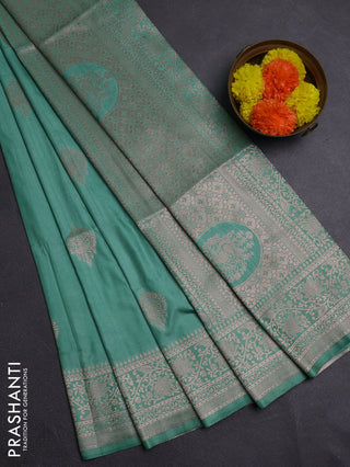 Pastel Green Semi Soft Silk Saree