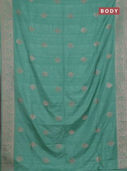 Pastel Green Semi Soft Silk Saree