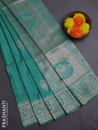 Pastel Green Semi Soft Silk Saree