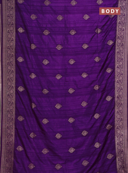 Purple Semi Soft Silk Saree
