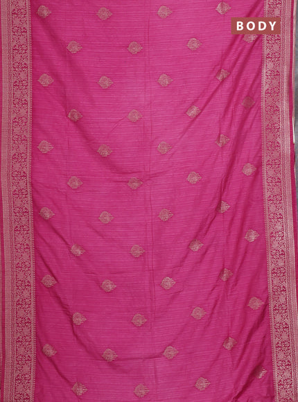 Pink Semi Soft Silk Saree