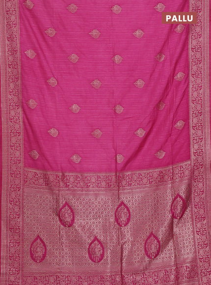 Pink Semi Soft Silk Saree