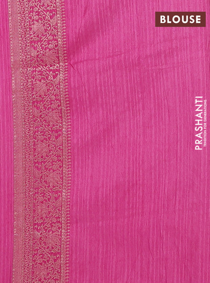 Pink Semi Soft Silk Saree