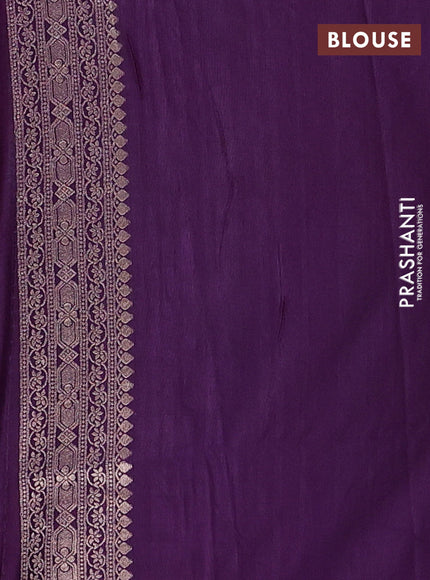 Purple Semi Soft Silk Saree