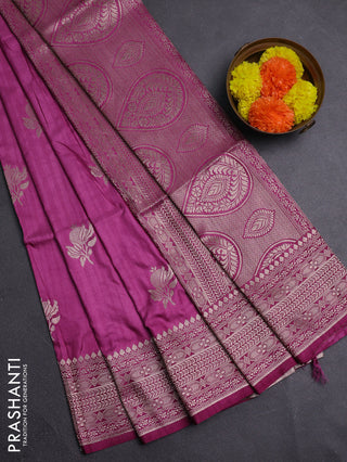 Onion Pink Semi Soft Silk Saree