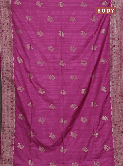 Onion Pink Semi Soft Silk Saree