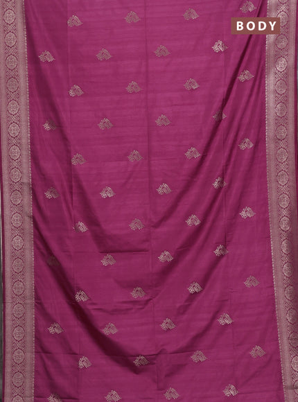 Mauve Pink Semi Soft Silk Saree