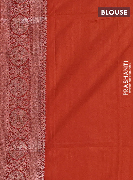Rust Semi Soft Silk Saree