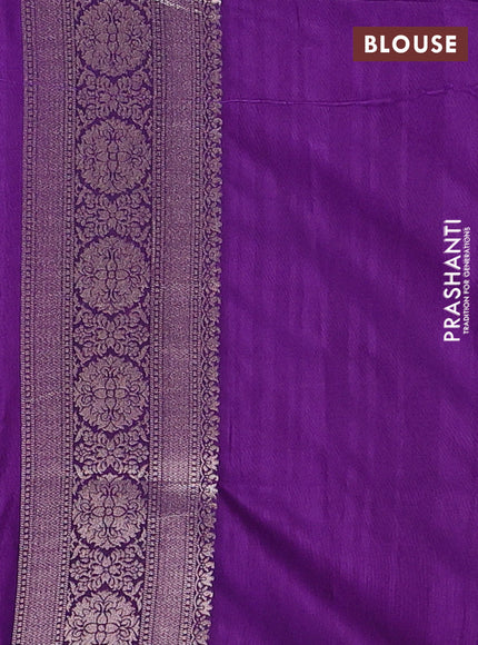 Purple Semi Soft Silk Saree
