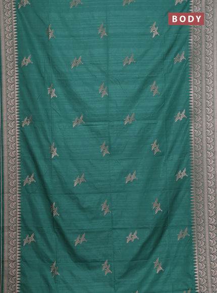 Pastel Green Semi Soft Silk Saree