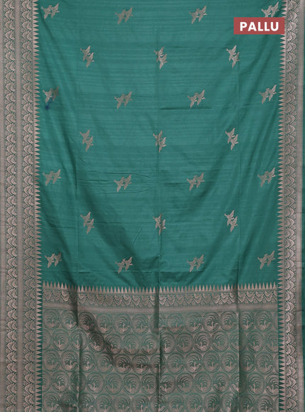 Pastel Green Semi Soft Silk Saree