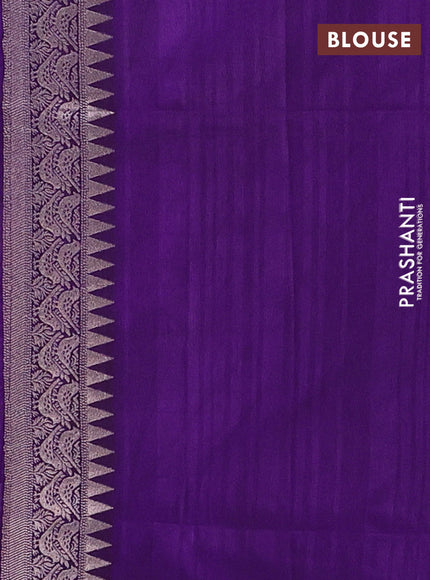 Purple Semi Soft Silk Saree