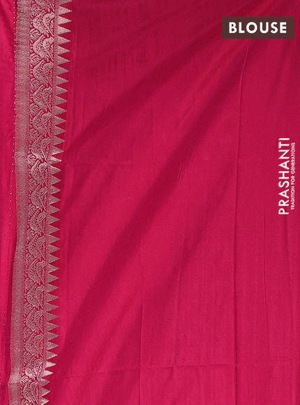 Pink Semi Soft Silk Saree