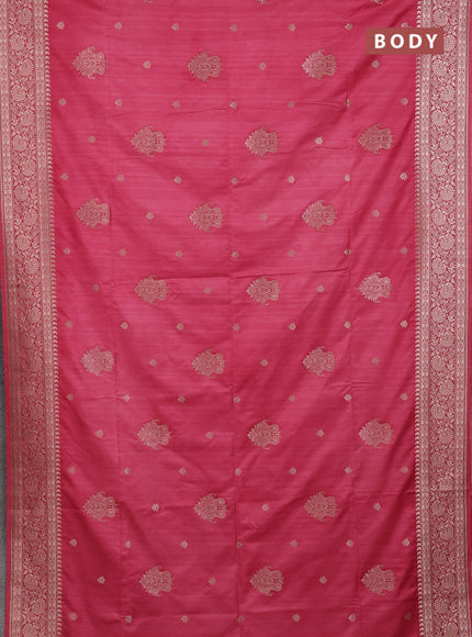 Pink Semi Soft Silk Saree