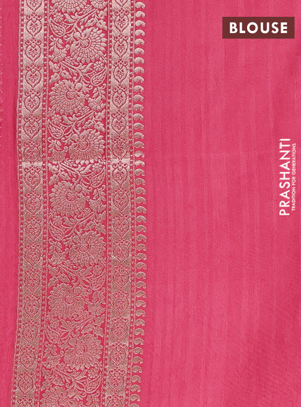 Pink Semi Soft Silk Saree