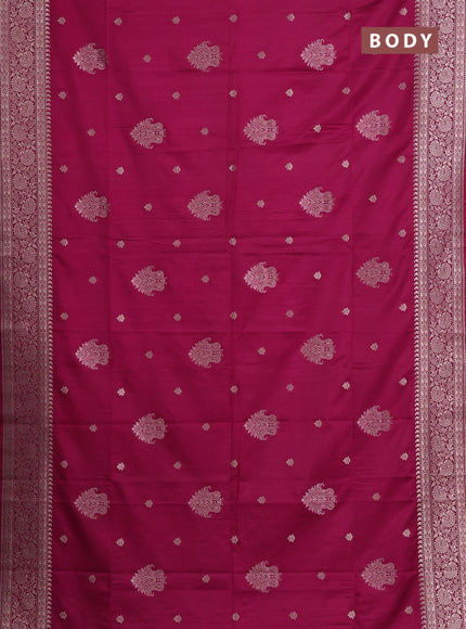Pink Semi Soft Silk Saree