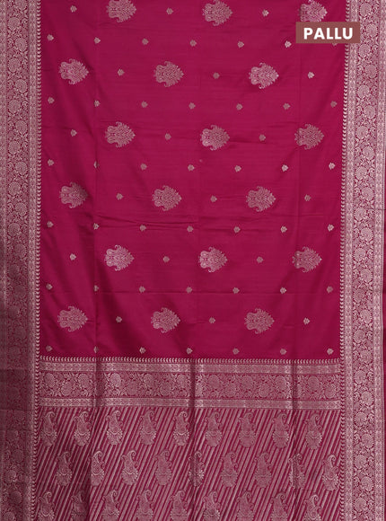 Pink Semi Soft Silk Saree