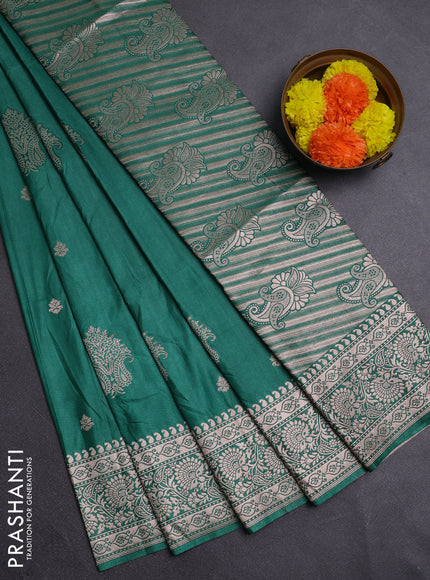 Green Semi Soft Silk Saree