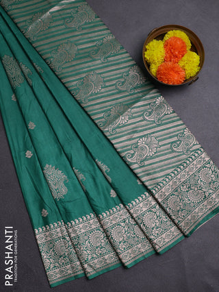 Green Semi Soft Silk Saree