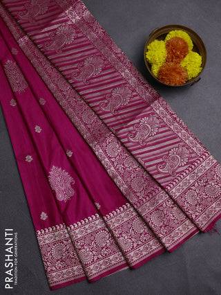 Pink Semi Soft Silk Saree