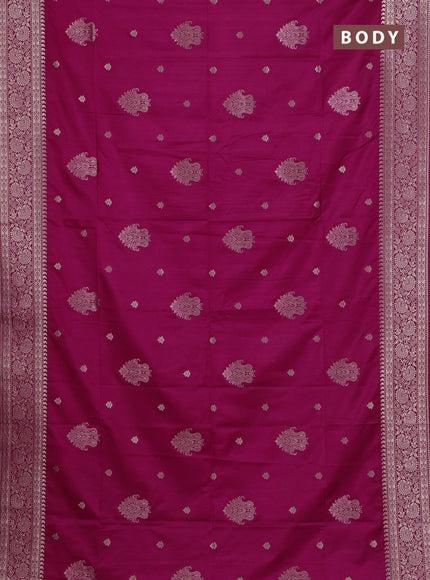 Pink Semi Soft Silk Saree