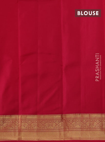 Orange & Pink Pure Kanchipuram Silk - Buttas