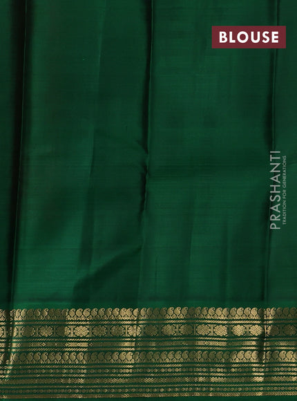 Red & Green Pure Kanchipuram Silk - Buttas