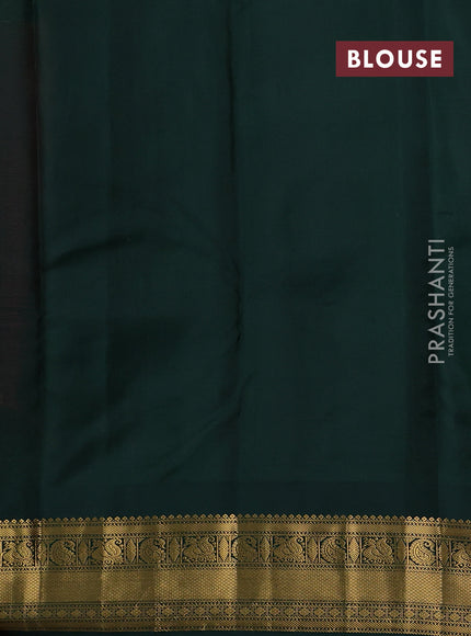 Pink & Green Pure Kanchipuram Silk - Buttas