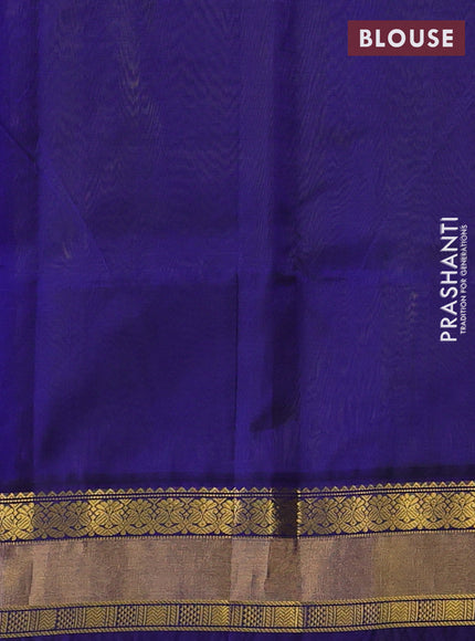 Green & Blue Silk Cotton Kuppadam - Buttas