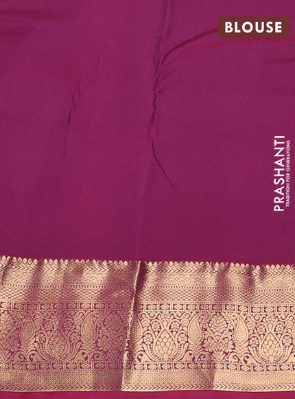 Green & Pink Bangalori Silk - Buttas