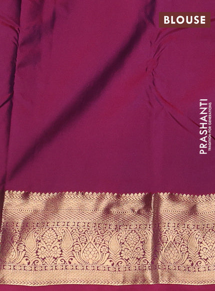 Green & Pink Bangalori Silk - Buttas