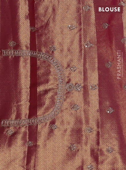 Magenta Pink Pure Kanchipuram Silk - Embroidery
