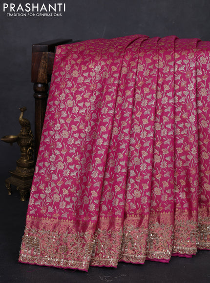 Pink Pure Kanchipuram Silk - Embroidery