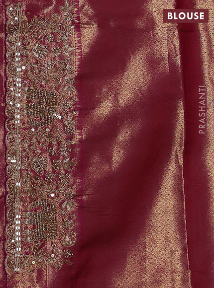 Pink Pure Kanchipuram Silk - Embroidery