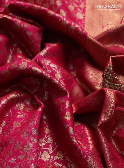 Pink Pure Kanchipuram Silk - Embroidery