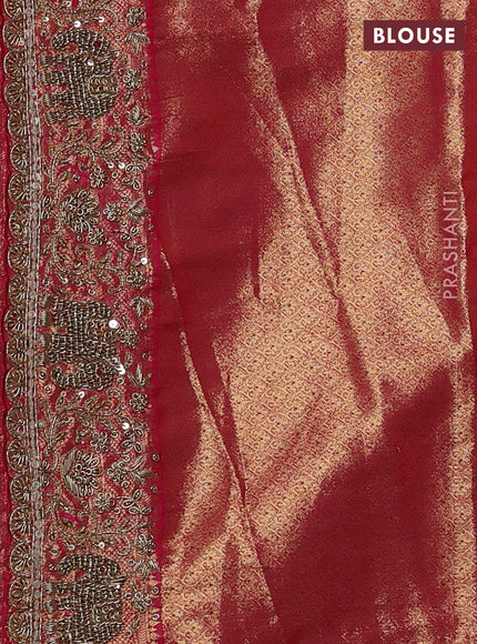 Pink Pure Kanchipuram Silk - Embroidery