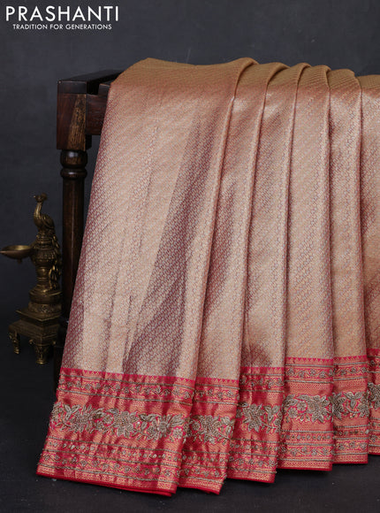 Pink Pure Kanchipuram Silk - Embroidery