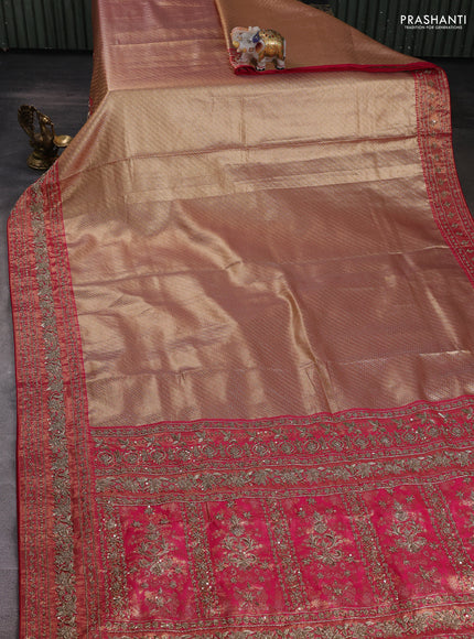 Pink Pure Kanchipuram Silk - Embroidery