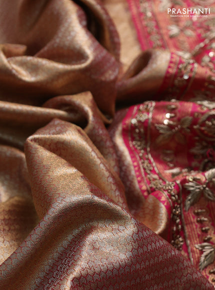 Pink Pure Kanchipuram Silk - Embroidery