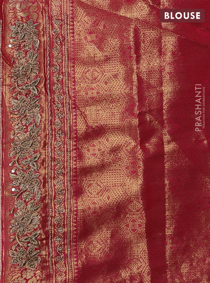 Pink Pure Kanchipuram Silk - Embroidery