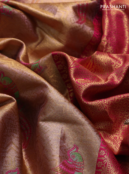 Pink Pure Kanchipuram Silk - Embroidery