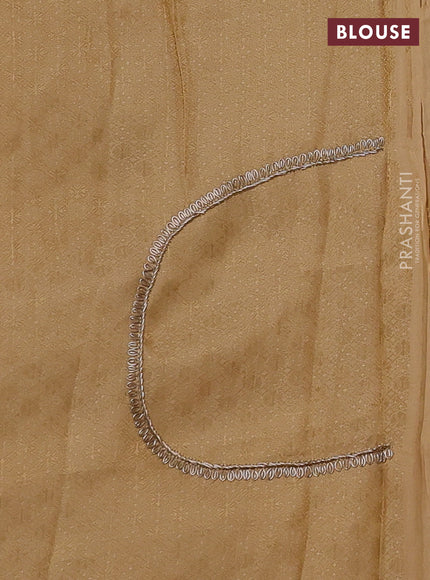 Gold Pure Kanchipuram Silk - Embroidery